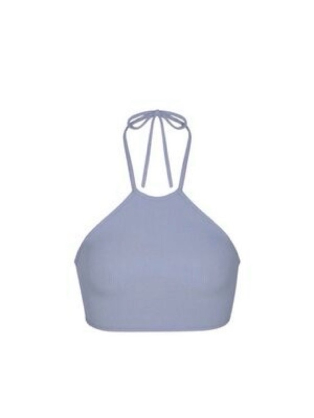 SKIMS Light Blue Halter Crop Top